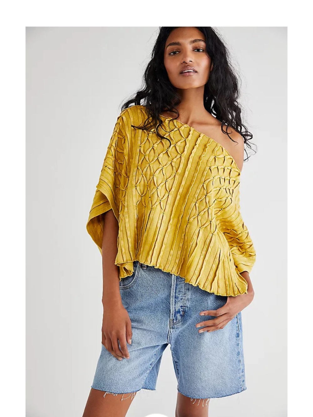 Free People Roscoe tee medium golden meadow